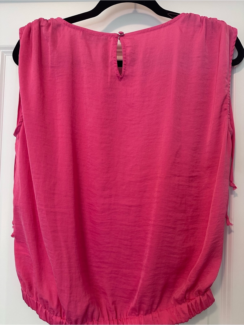 1. State Hot Pink Sleeveless Drawstring Tank - Picture 4 of 4
